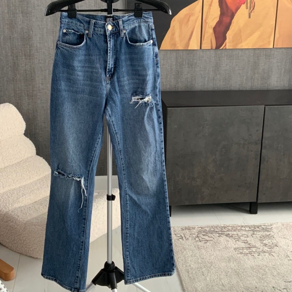 BDG Blue Strech High-Rise Flare Women Jeans 28
